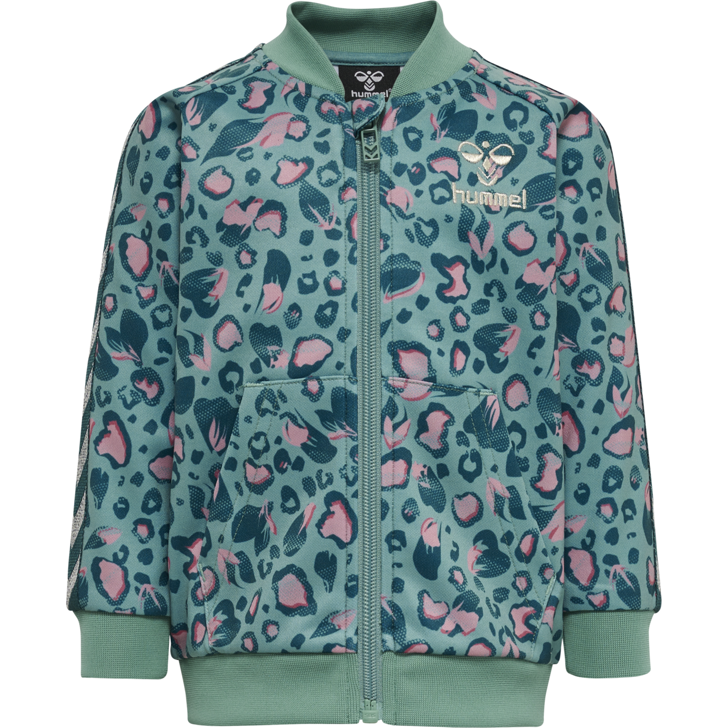 hmlOLYMPIA ZIP JACKET, MINERAL BLUE, packshot