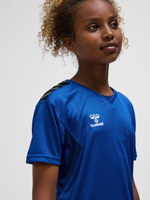 hmlAUTHENTIC PL JERSEY S/S KIDS, TRUE BLUE, model