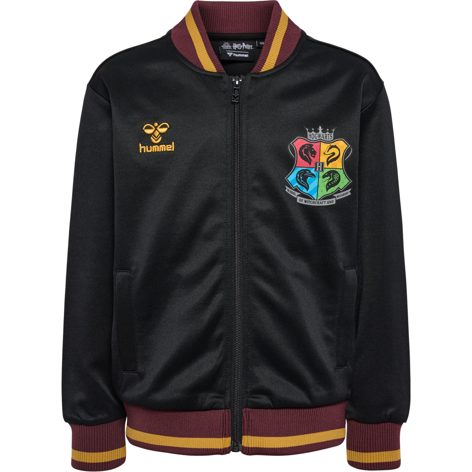 hmlHARRY POTTER ZIP JACKET, BLACK, packshot
