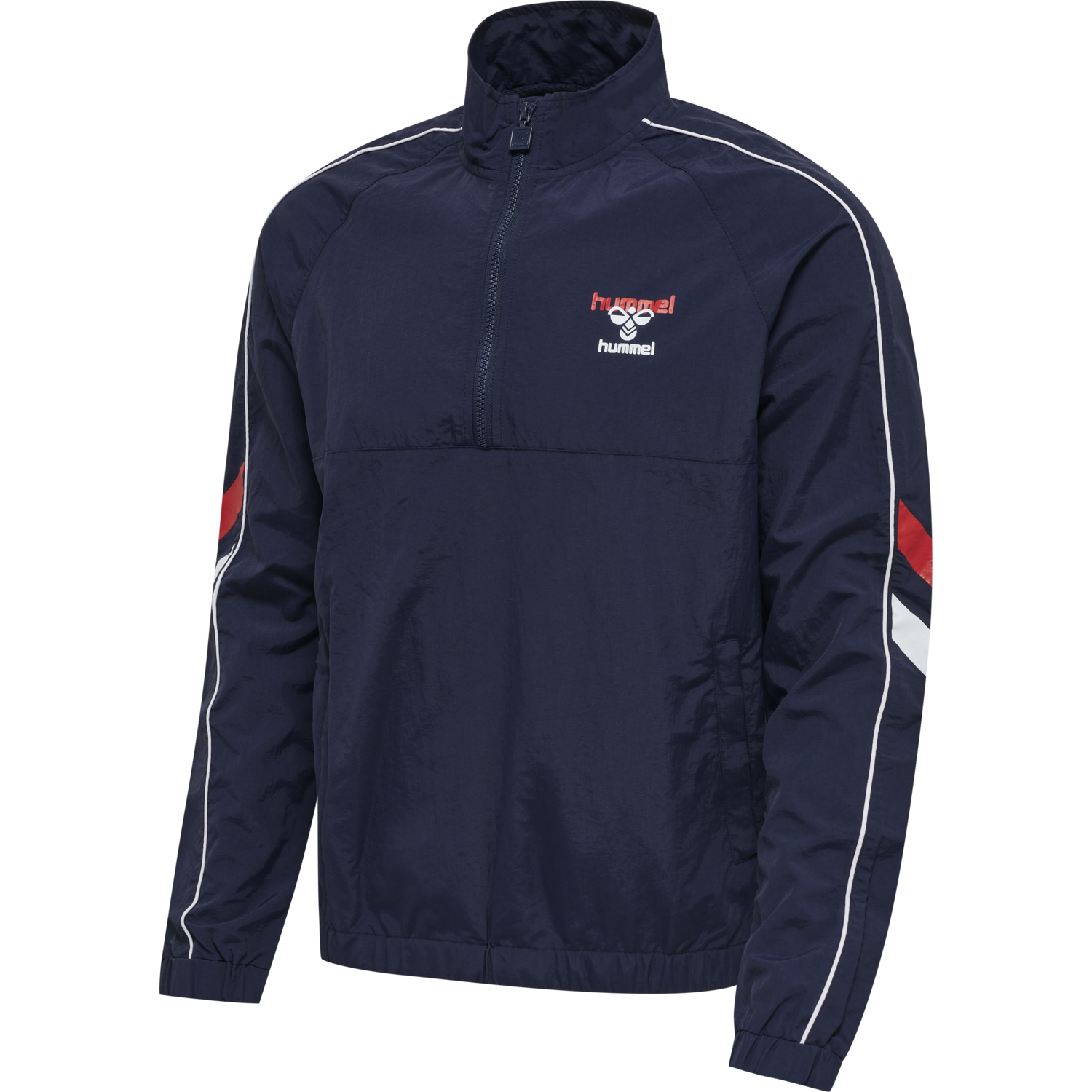 hmlIC BELVILLE WOV. HALF ZIP JACKET, PEACOAT, packshot