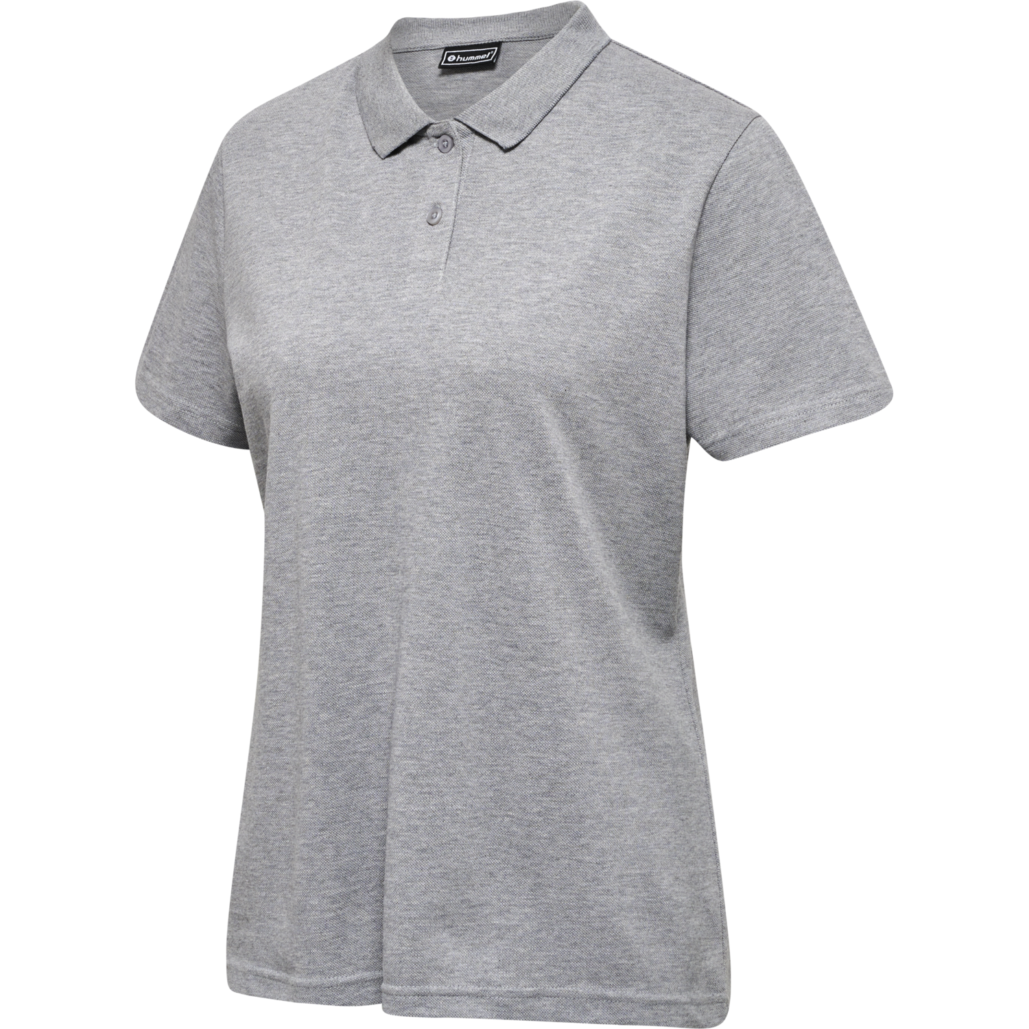 hmlRED CLASSIC POLO WOMAN, GREY MELANGE, packshot