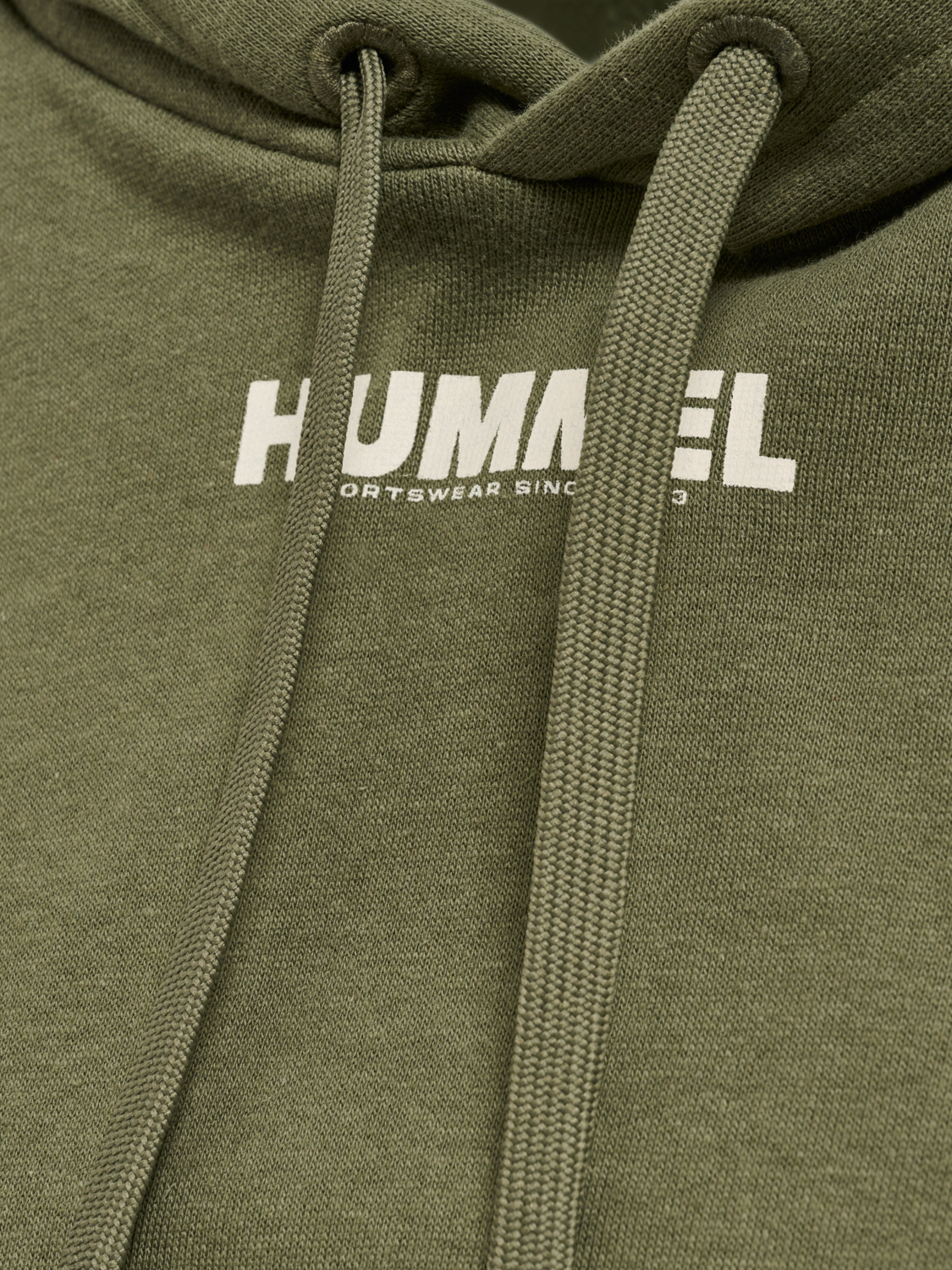 hmlLEGACY WOMAN CROPPED HOODIE, BEETLE, packshot