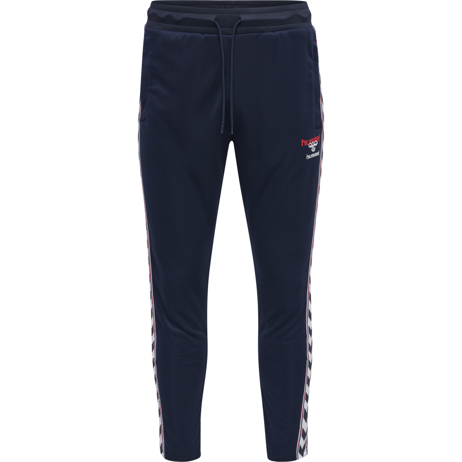 hmlIC LERBY POLY TAPERED PANTS, PEACOAT, packshot