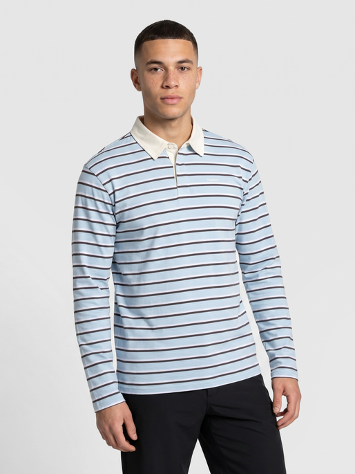 hmlI-D POLO L/S, FLOATY BLUE, model