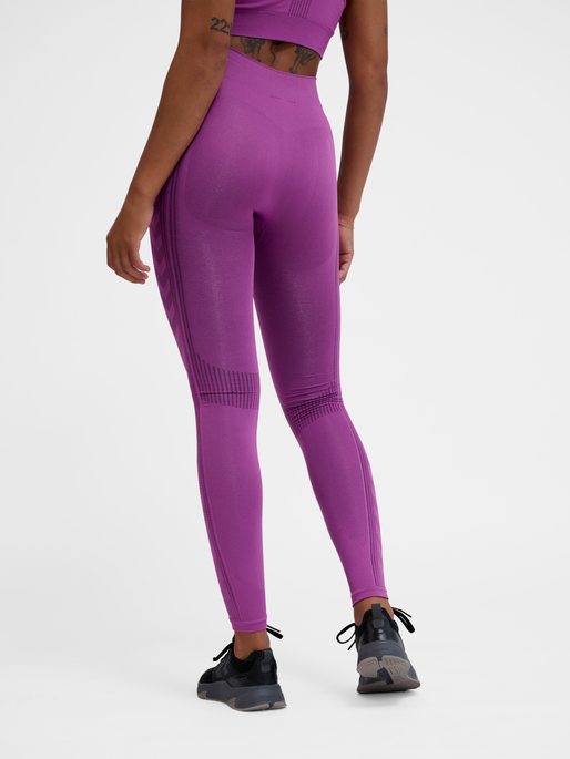 hmlMT SHAPING SEAMLESS MW TIGHTS, CATTLEYA ORCHID, model