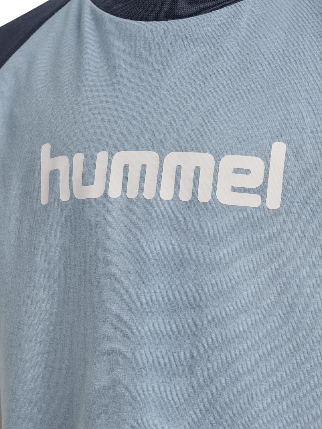 hmlJR LOGO T-SHIRT S/S, DUSTY BLUE, packshot