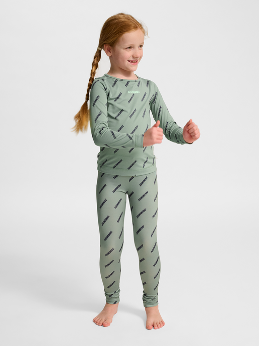 hmlSILJE TOP L/S, ICEBERG GREEN, model