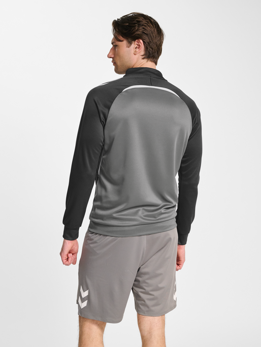 hmlLEAD 2.0 TRACK ZIP JACKET, STEEL GRAY/ASPHALT, model