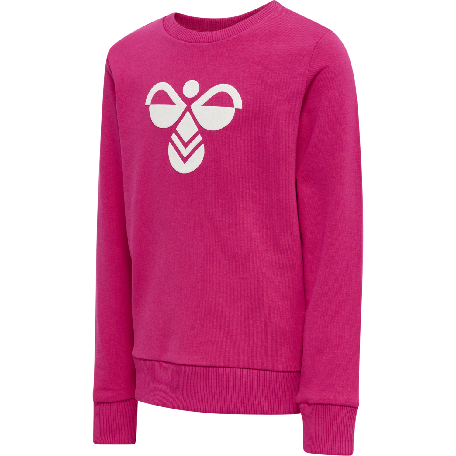 hmlNOAH SWEATSHIRT, FUSCHIA/WHITE , packshot