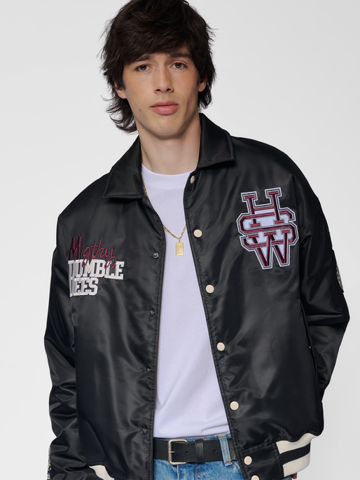 hmlLETTERMAN JACKET SPORTSWEAR, BLACK, model