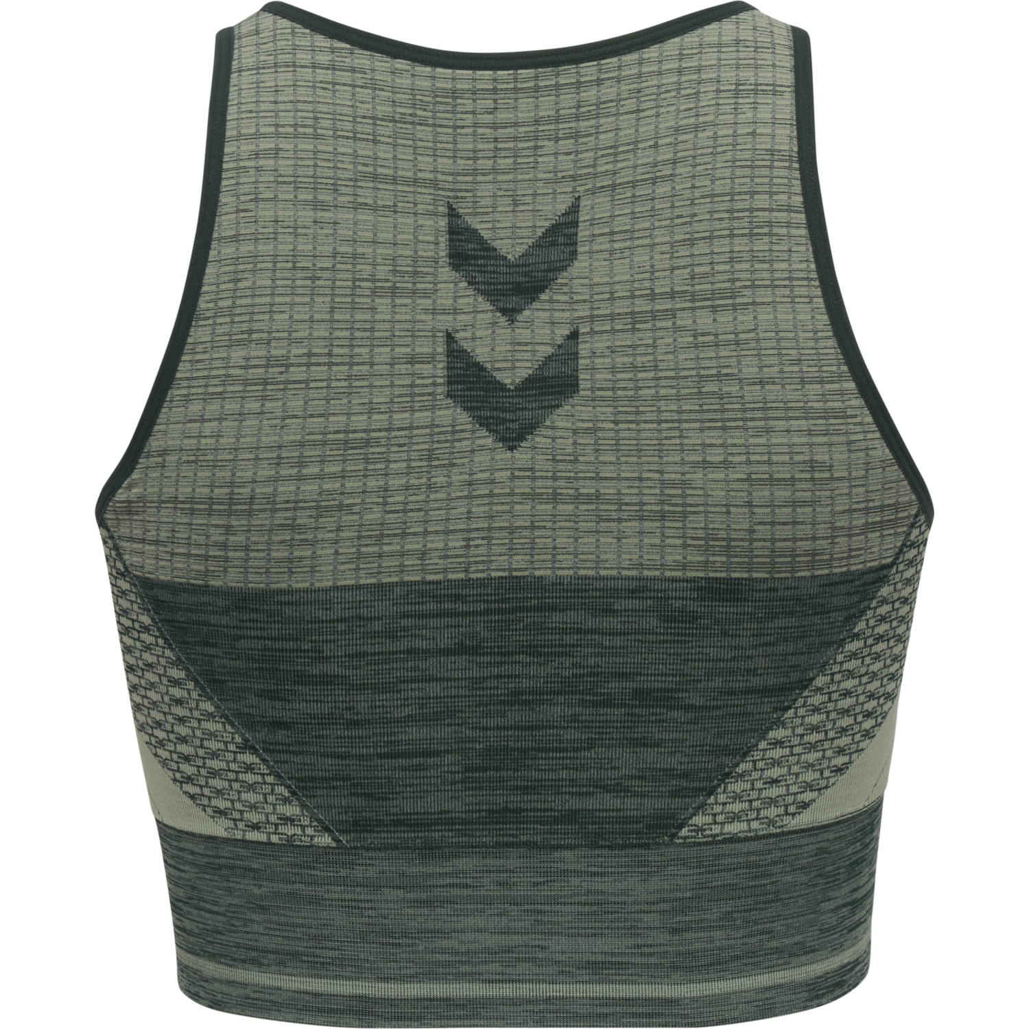 hmlVERA SEAMLESS SPORTS TOP, DARKEST SPRUCE/BASIL MELANGE, packshot