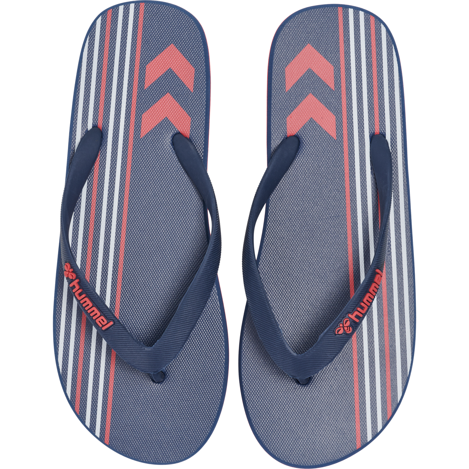 MULTI STRIPE FLIP FLOP, BLACK IRIS/FLAME SCARLET, packshot