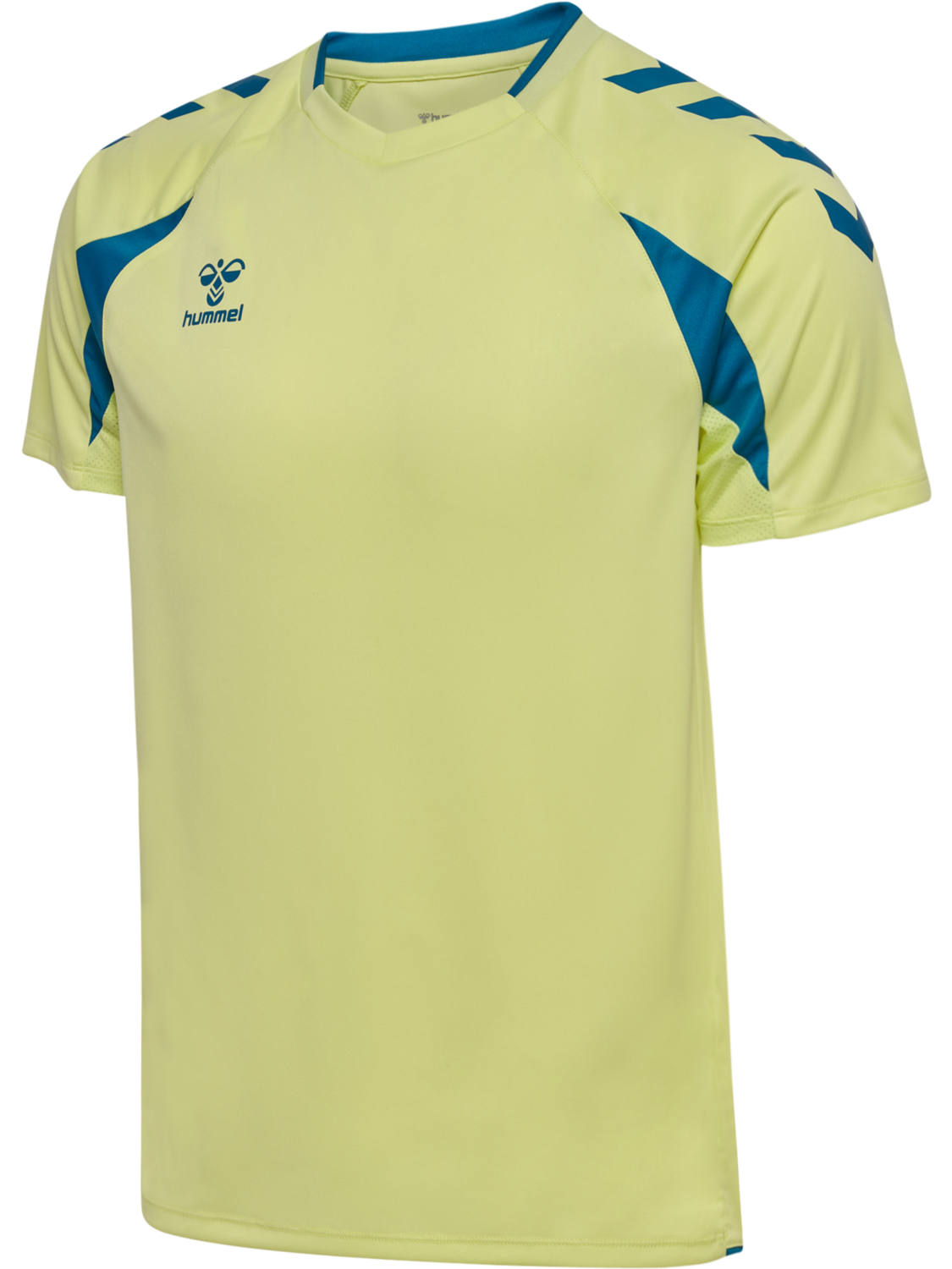 hmlCORE 2.0 JERSEY S/S, PALE LIME YELLOW/CELESTIAL, packshot
