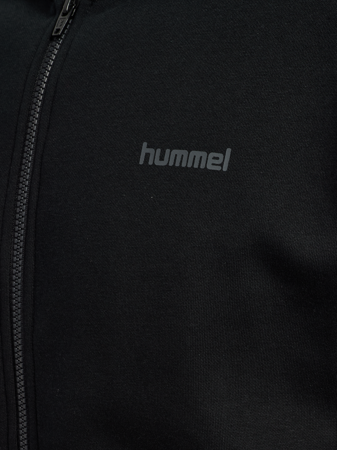 hmlKEEPER CHEVRON ZIP HOODIE, BLACK, packshot