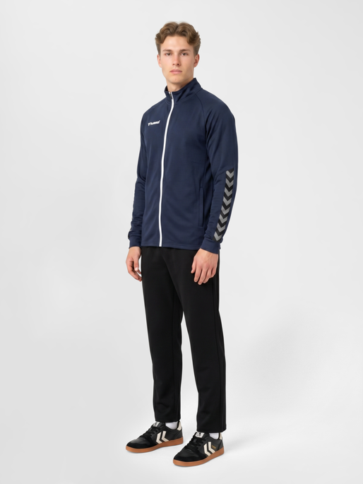 hmlAUTHENTIC POLY ZIP JACKET, MARINE, model