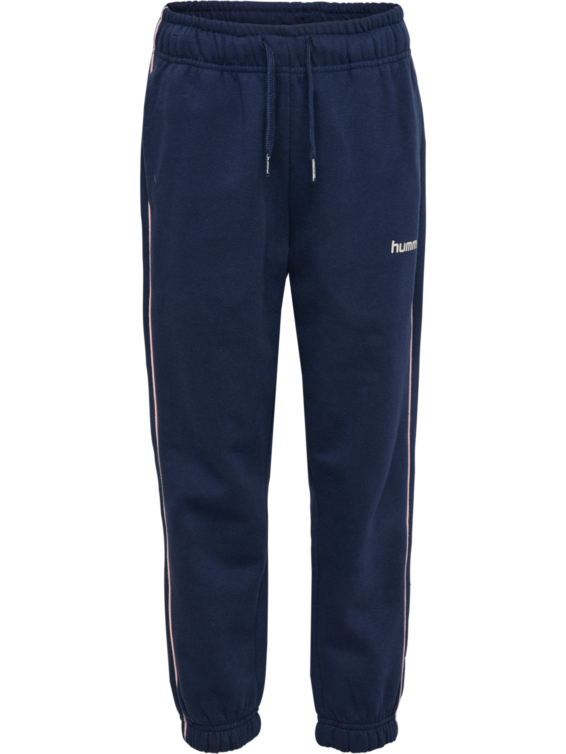 hmlJR LOOSE SWEATPANT PIPING, DRESS BLUE/ROSEATE SPOONBILL, packshot