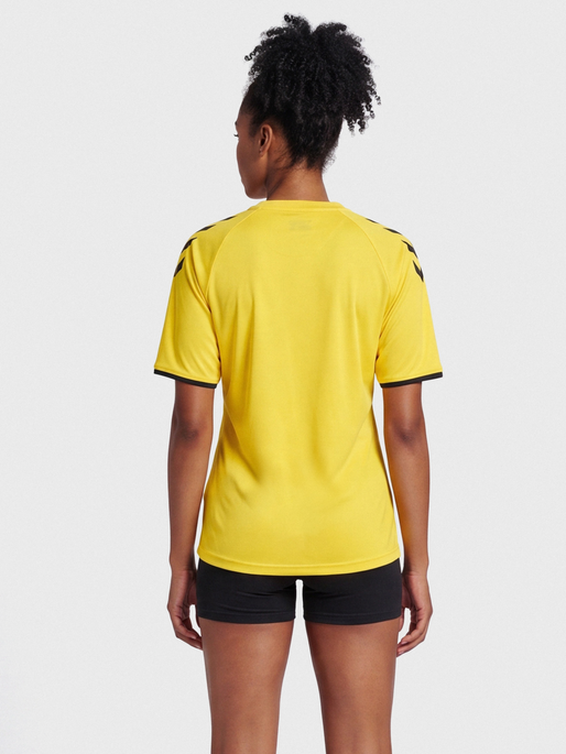hmlCORE VOLLEY TEE WO, BLAZING YELLOW, model