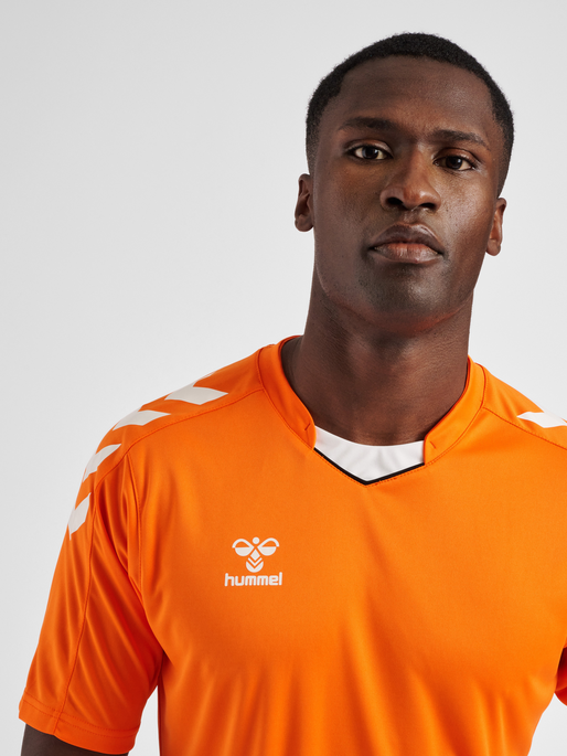 hmlCORE XK POLY JERSEY S/S, ORANGE TIGER, model