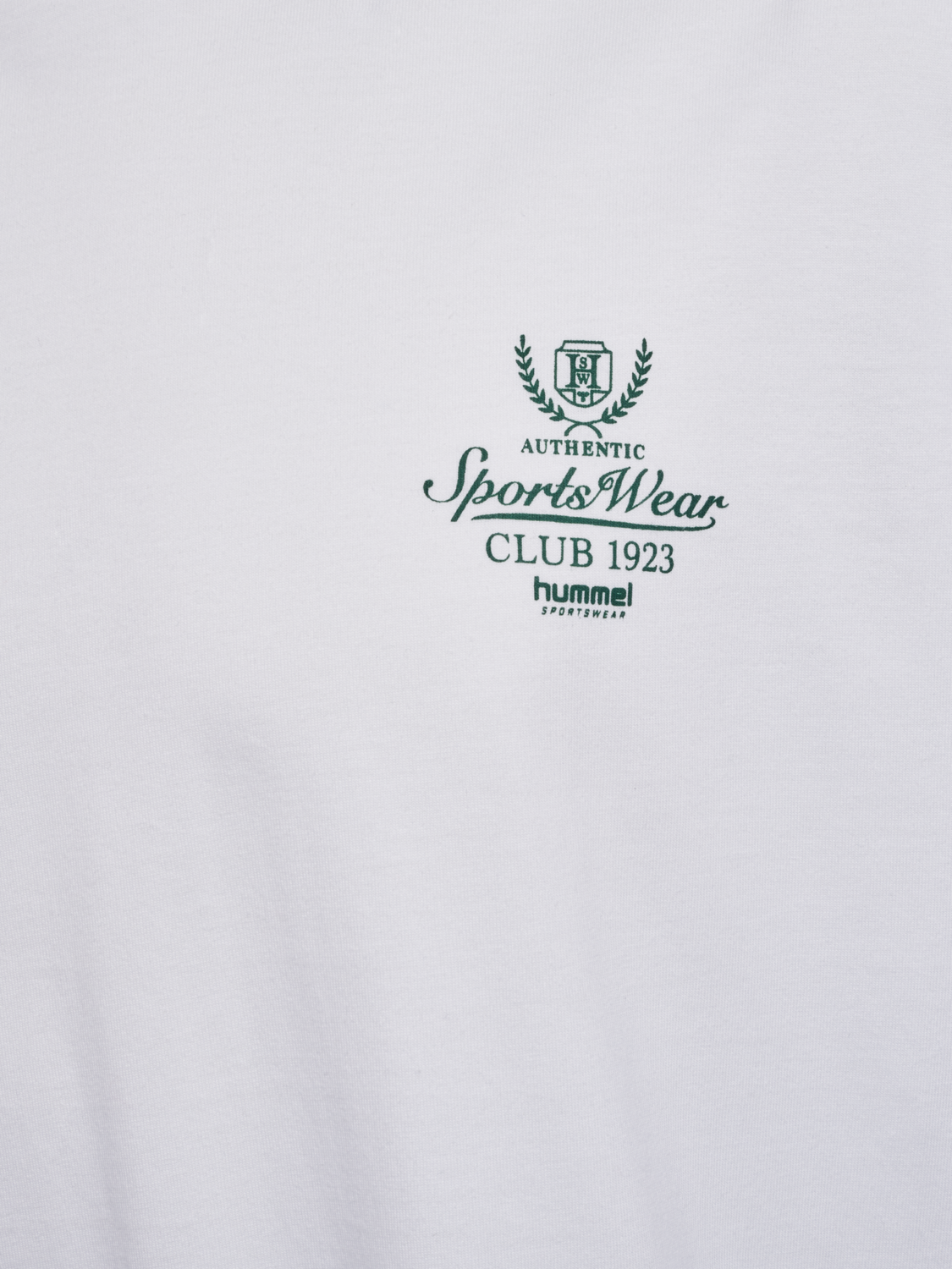 hmlLOOSE TEE S/S CLUB SPORTSWEAR, WHITE/DARK GREEN, packshot