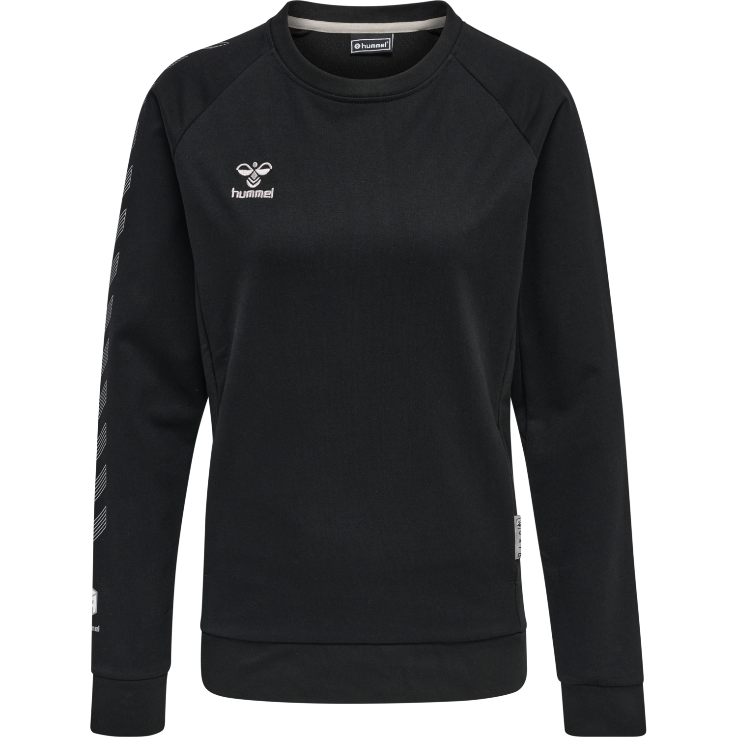 hmlMOVE GRID COTTON SWEATSHIRT WOMA, BLACK, packshot