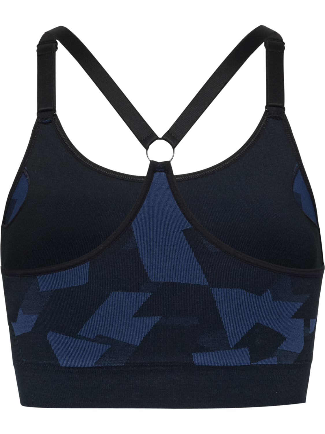 hmlCOMBINE SEAMLESS PADDED BRA, BLUE INDIGO MELANGE, packshot