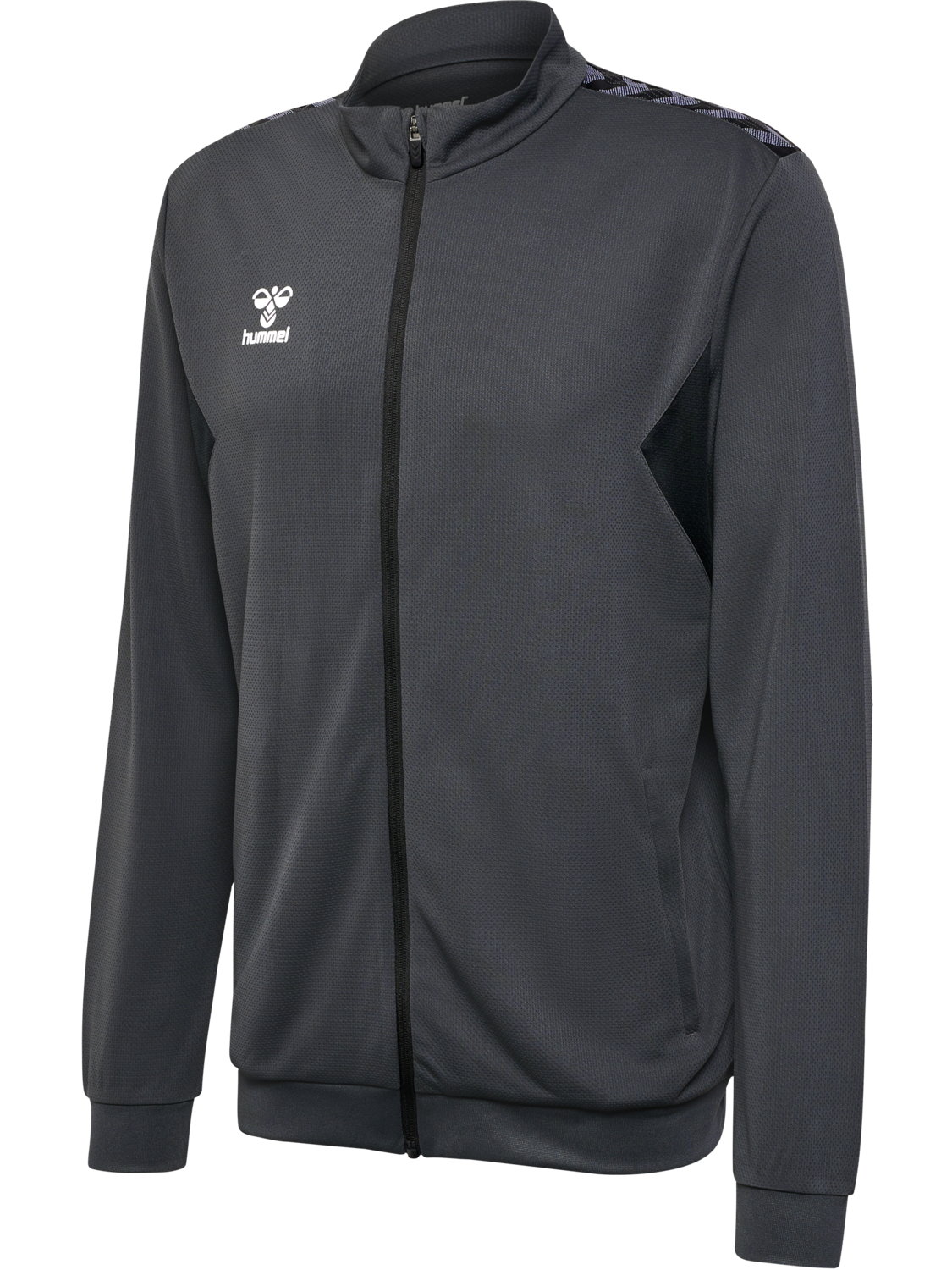 hmlAUTHENTIC PL ZIP JACKET, ASPHALT, packshot