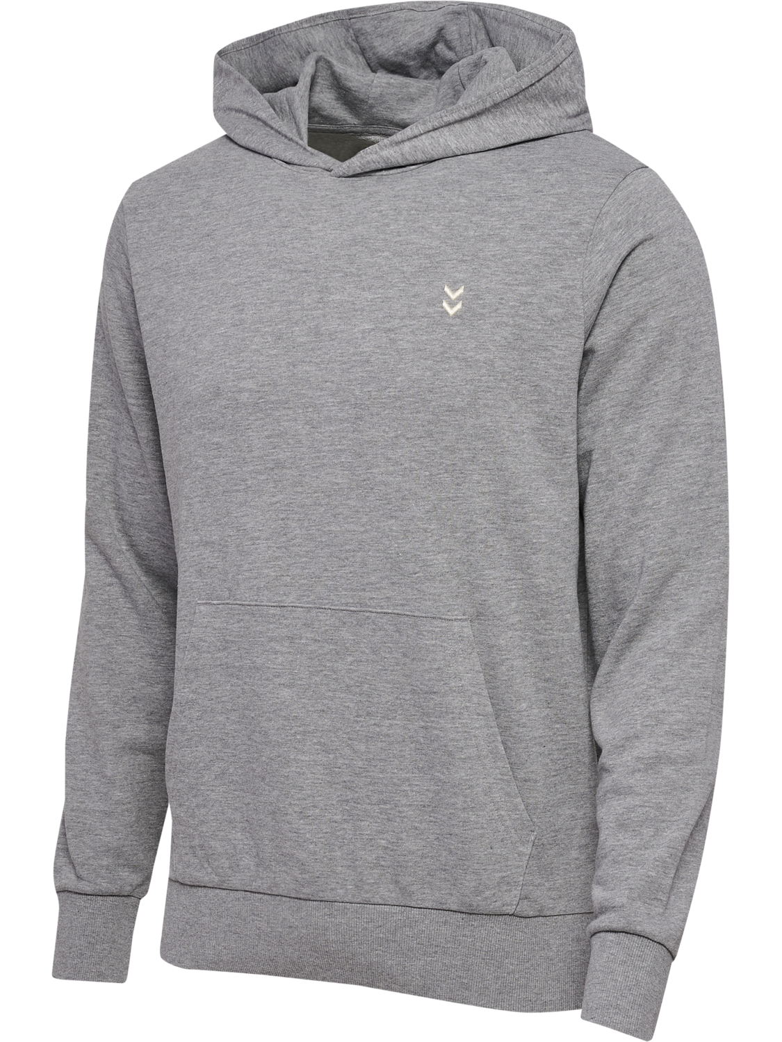 hmlPULSE SWEAT HOODIE, GREY MELANGE, packshot