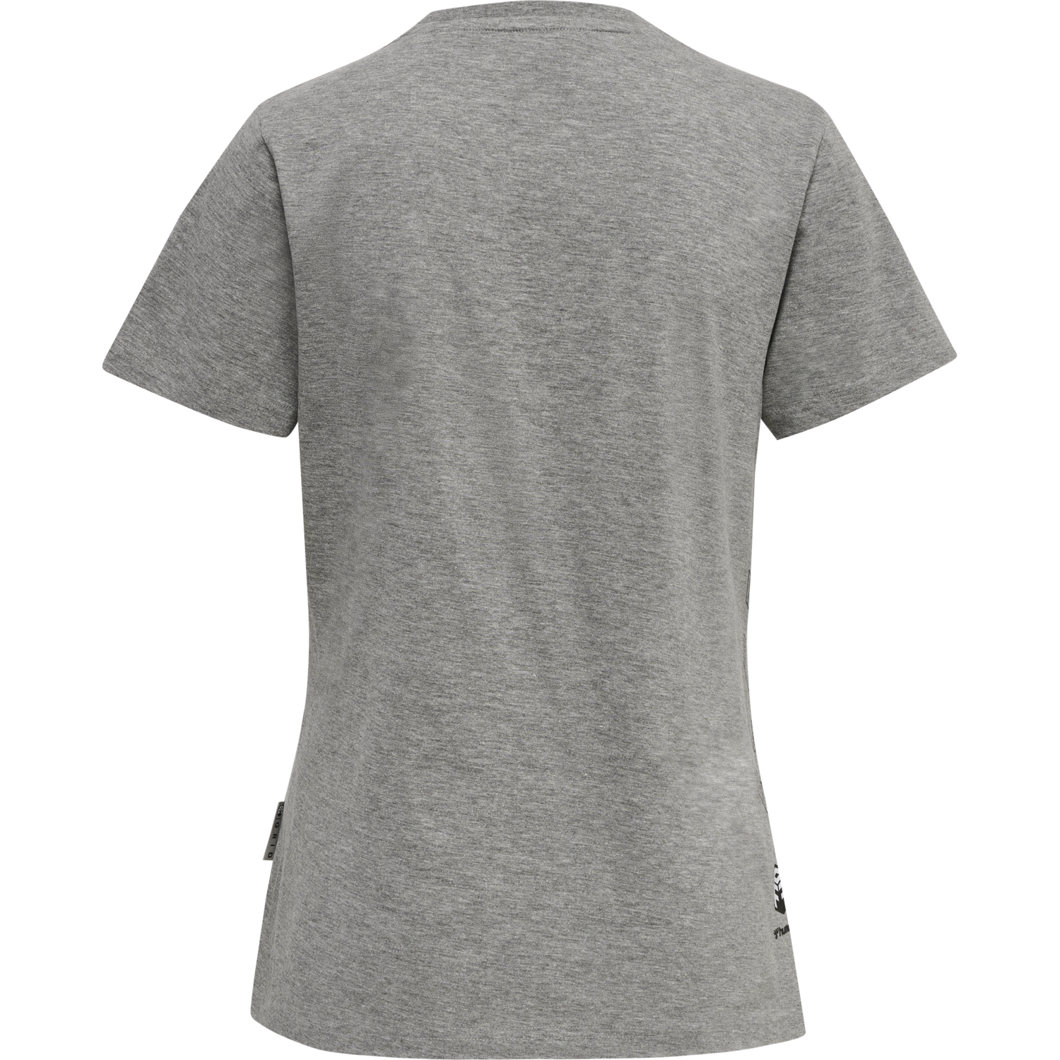 hmlMOVE GRID COTTON T-SHIRT S/S WOM, GREY MELANGE, packshot