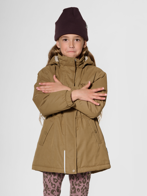hmlATHENA TEX JACKET, ERMINE, model