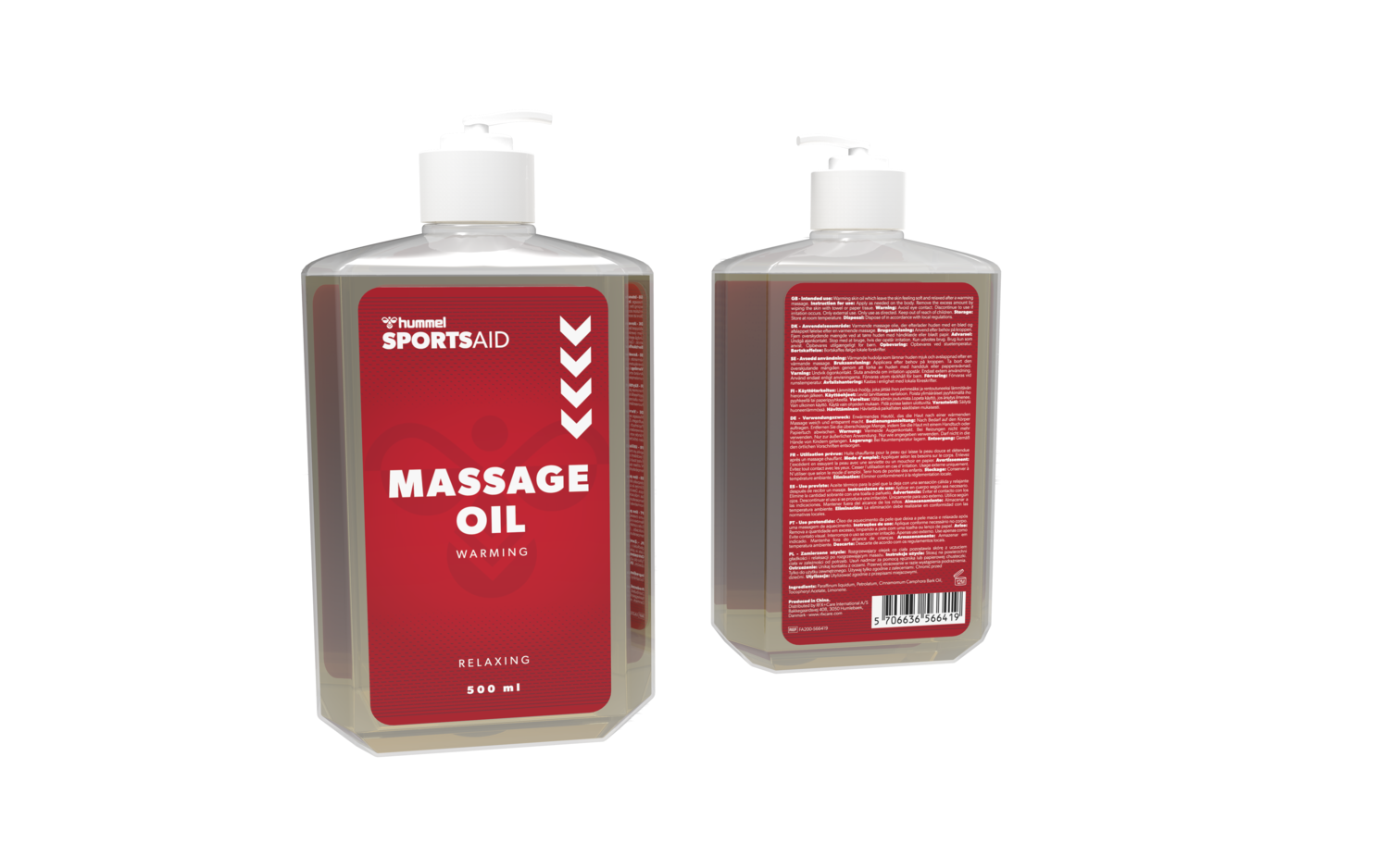 MASSAGE OIL WARMING, WHITE, packshot