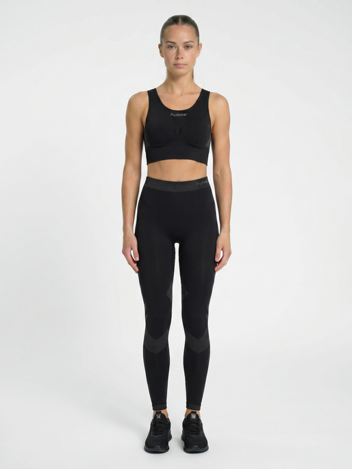 HUMMEL FIRST SEAMLESS TIGHTS WOMEN , BLACK, model