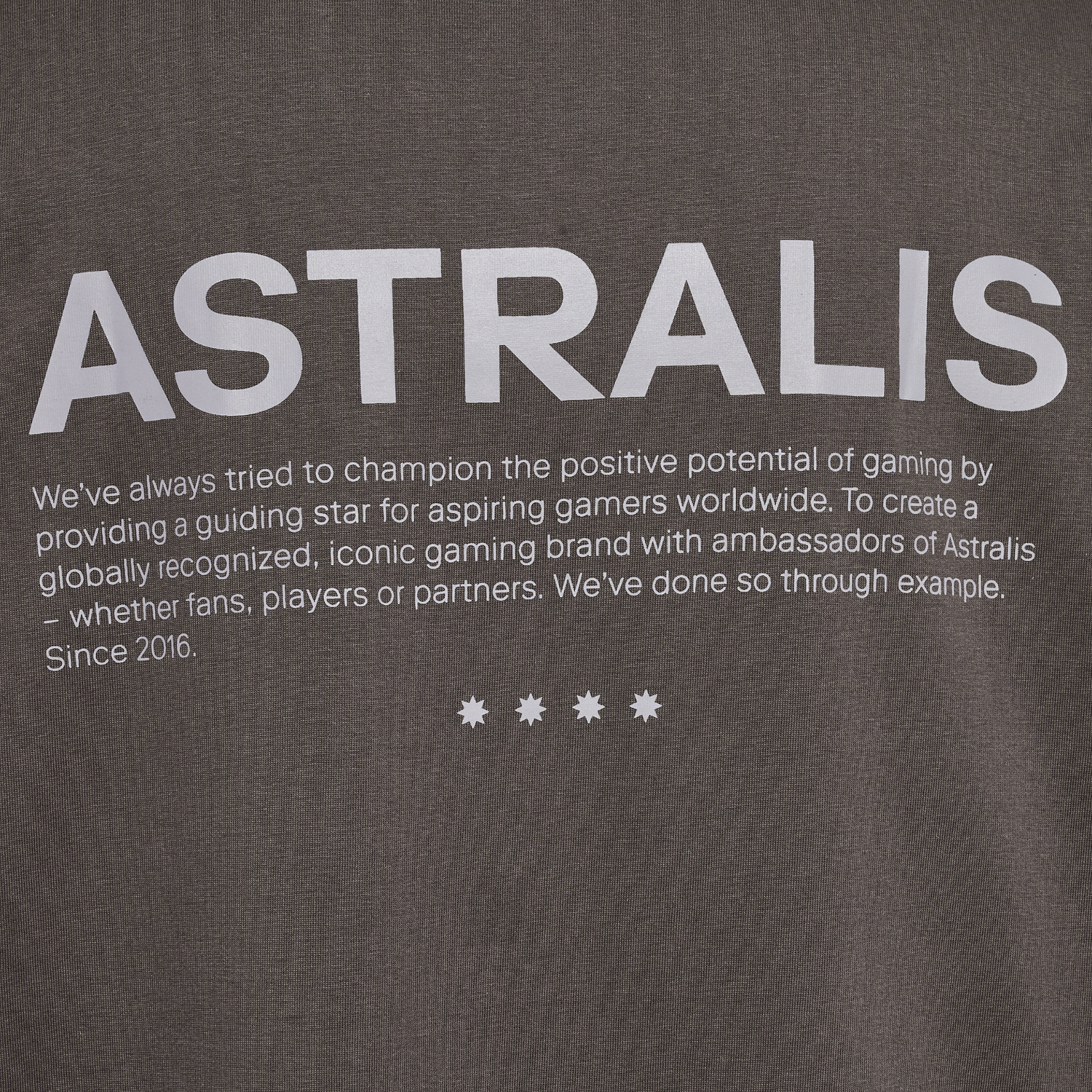 ASTRALIS 24 FAN 2016 LOOSE TEE SS, RAVEN, packshot