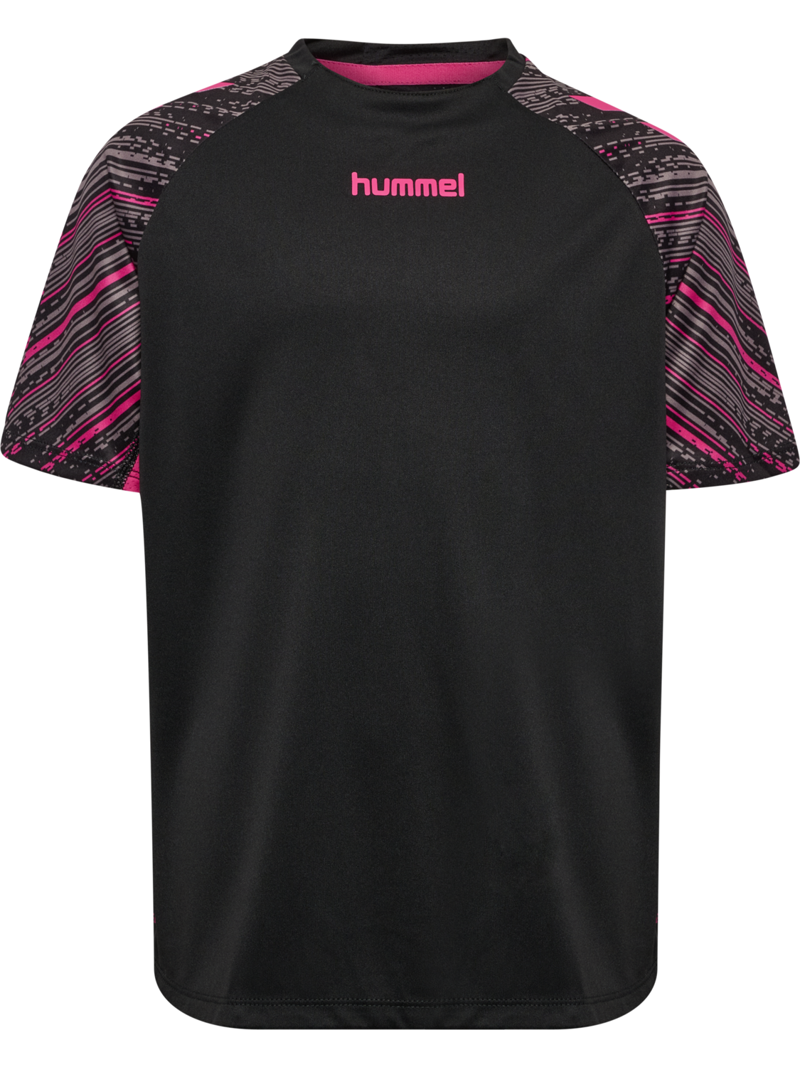 hmlBLAZE PRO TRAINING JERSEY KIDS, BLACK/PINK, packshot