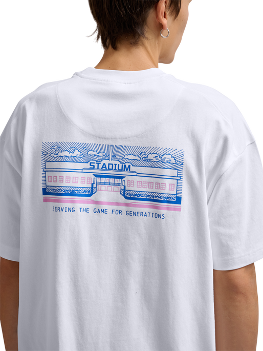hmlLOOSE T-SHIRT S/S SW STADIUM, WHITE, model