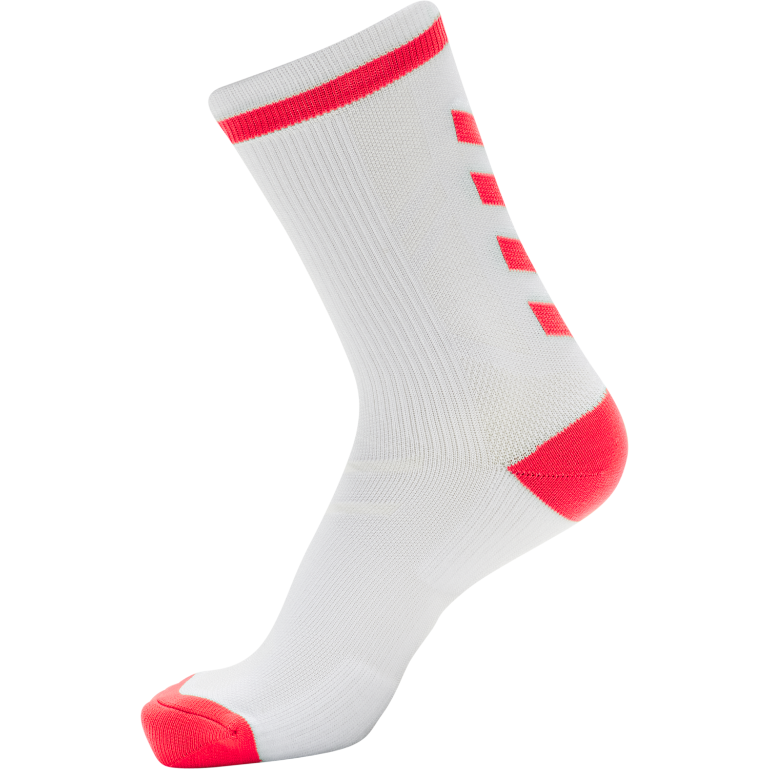 ELITE INDOOR SOCK LOW, WHITE/DIVA PINK, packshot