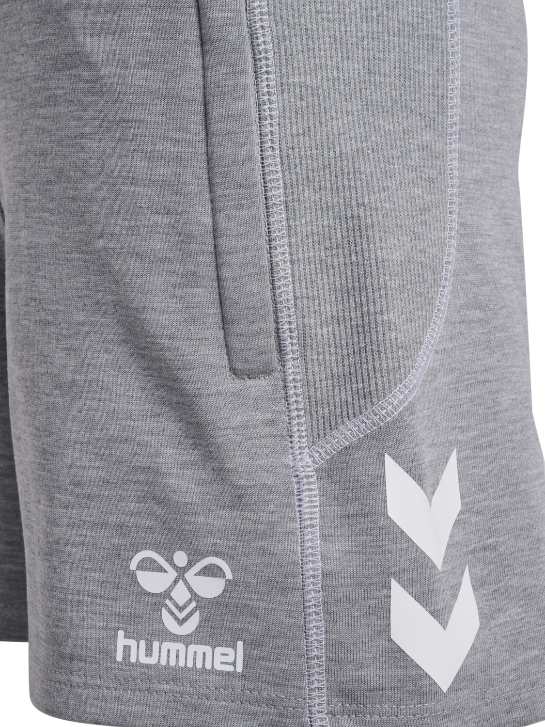 hmlMOVE 2.0 SHORTS KIDS, GREY MELANGE, packshot