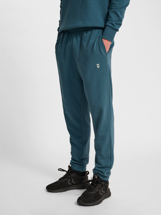 hmlPULSE SWEAT PANTS, STARGAZER, model