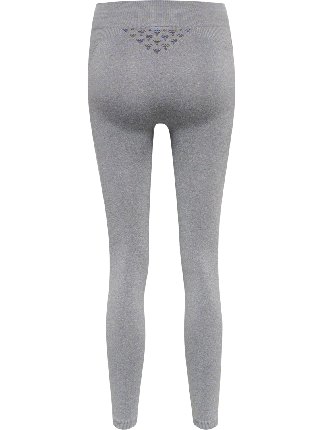 hmlCI SEAMLESS MID WAIST TIGHTS, GREY MELANGE, packshot