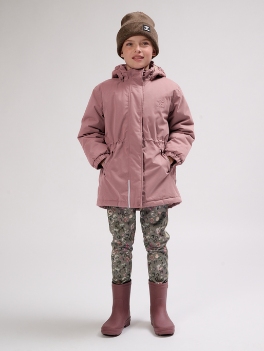 hmlATHENA TEX JACKET, TWILIGHT MAUVE, model