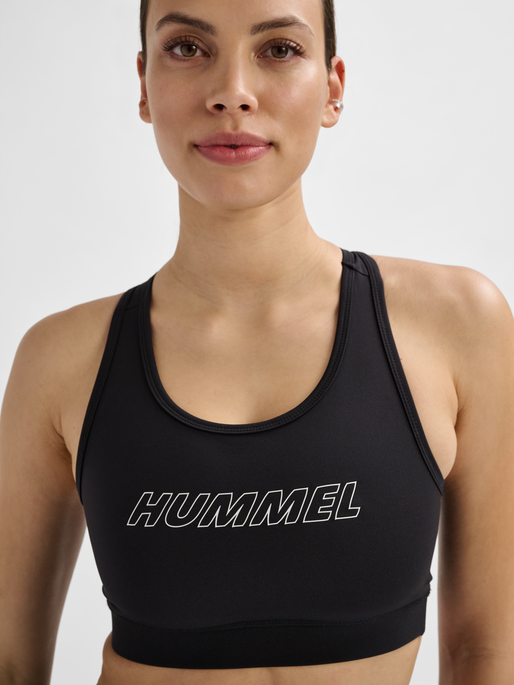 hmlTE FUNDAMENTAL SPORTS BRA, BLACK/WHITE, model