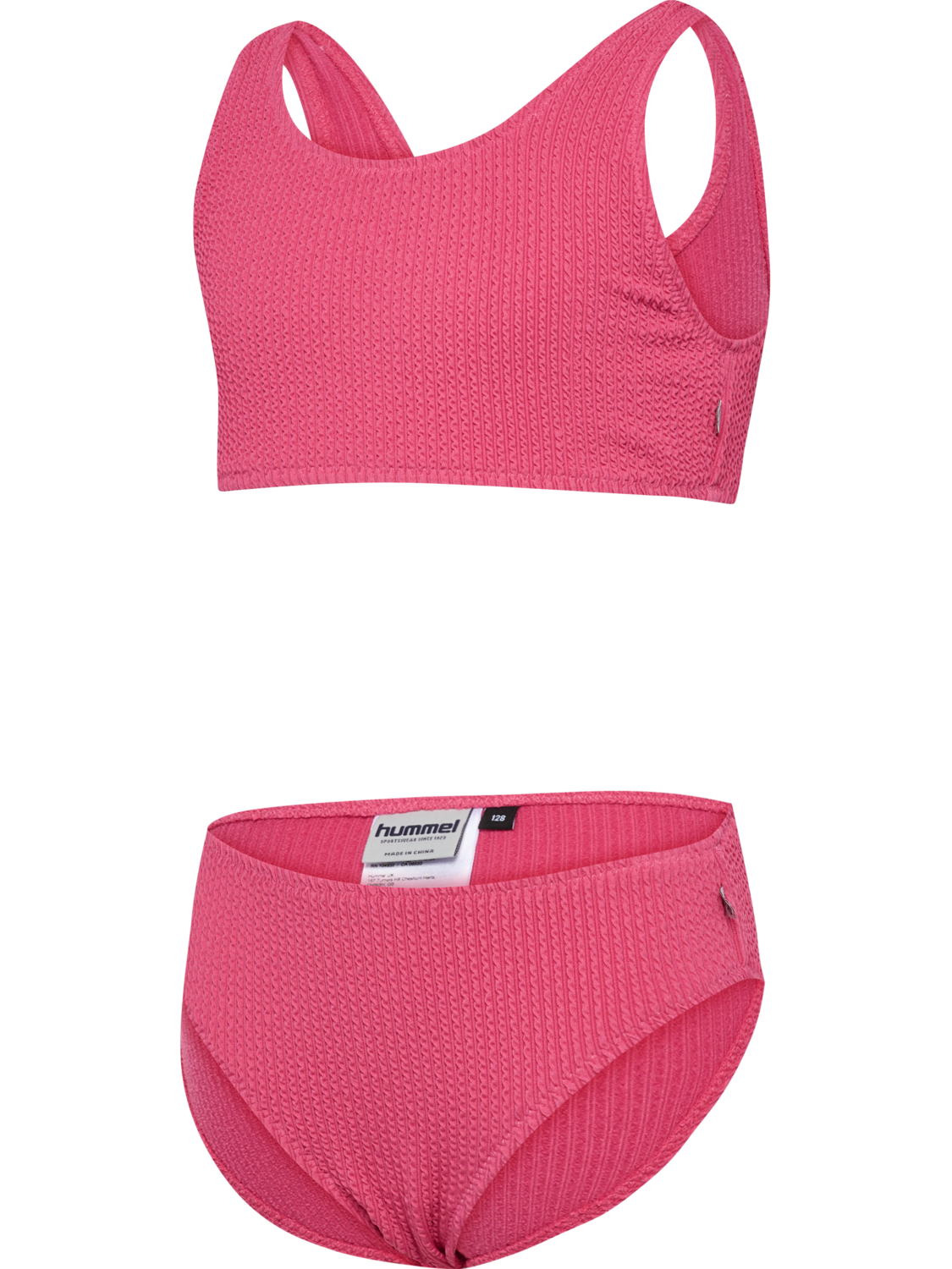 hmlJR CRINKLE BIKINI, PINK FLAMB&Egrave;, packshot