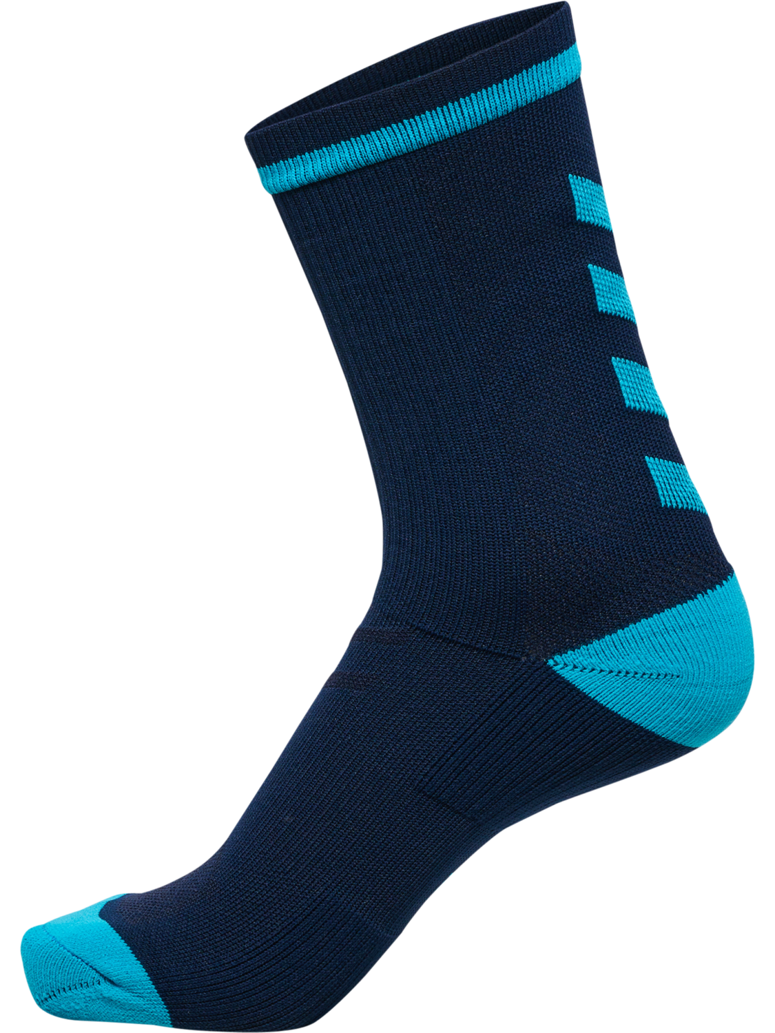 ELITE INDOOR SOCK LOW PA, BLACK IRIS/ATOMIC BLUE, packshot