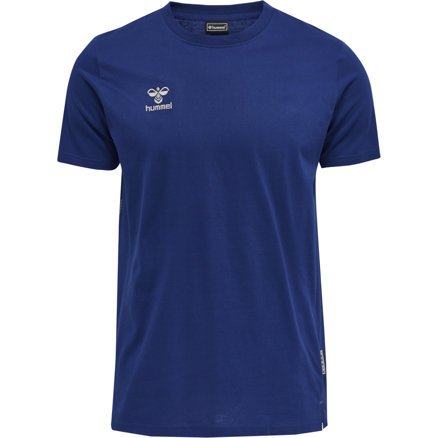 hmlMOVE GRID COTTON T-SHIRT S/S, SODALITE BLUE, packshot