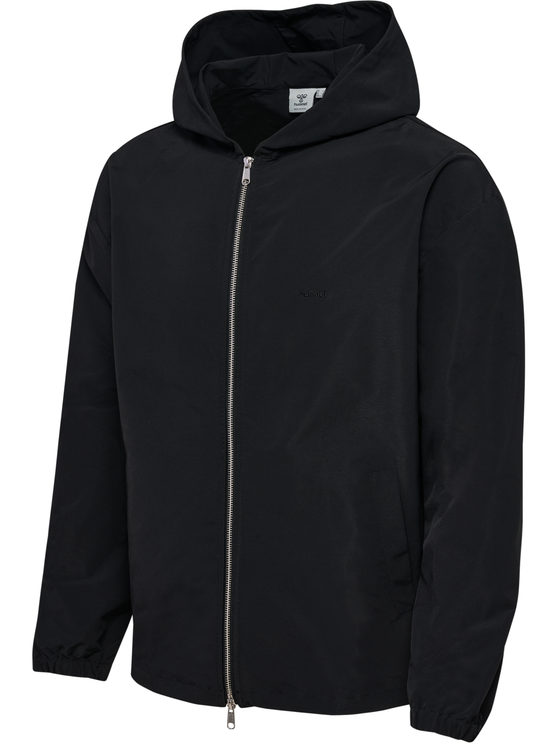 hmlI-D ZIP HOODIE, BLACK, packshot