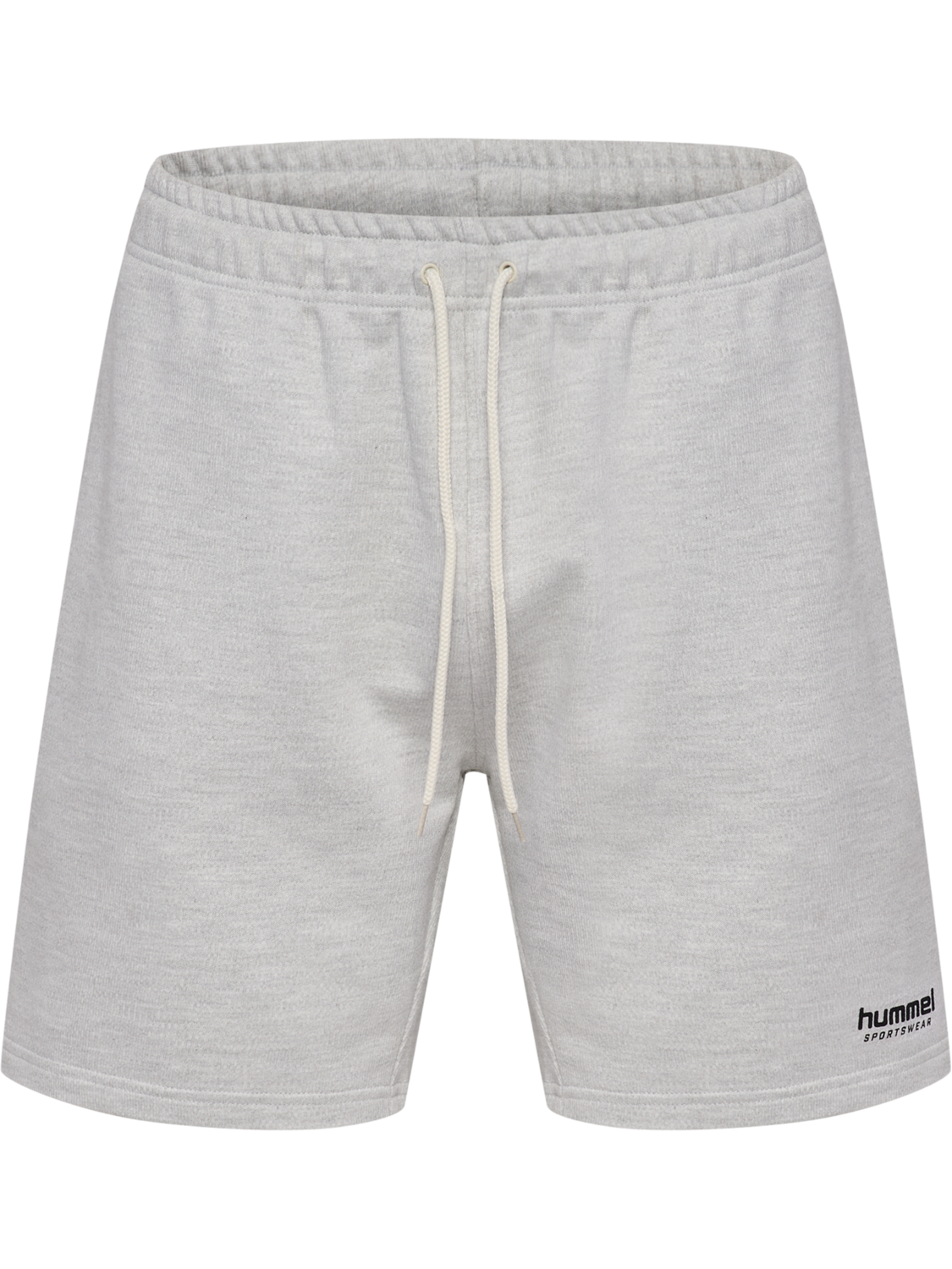 hmlLOOSE SWEAT SHORTS HS, LIGHT GREY MELANGE, packshot