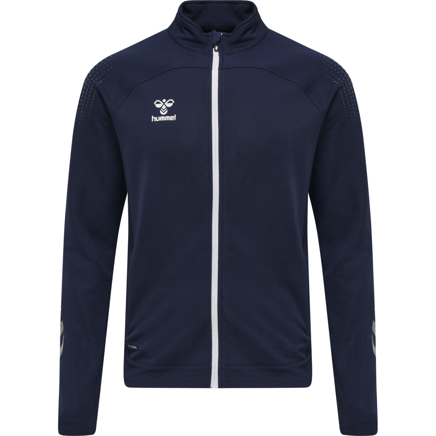 hmlLEAD POLY ZIP JACKET, MARINE, packshot