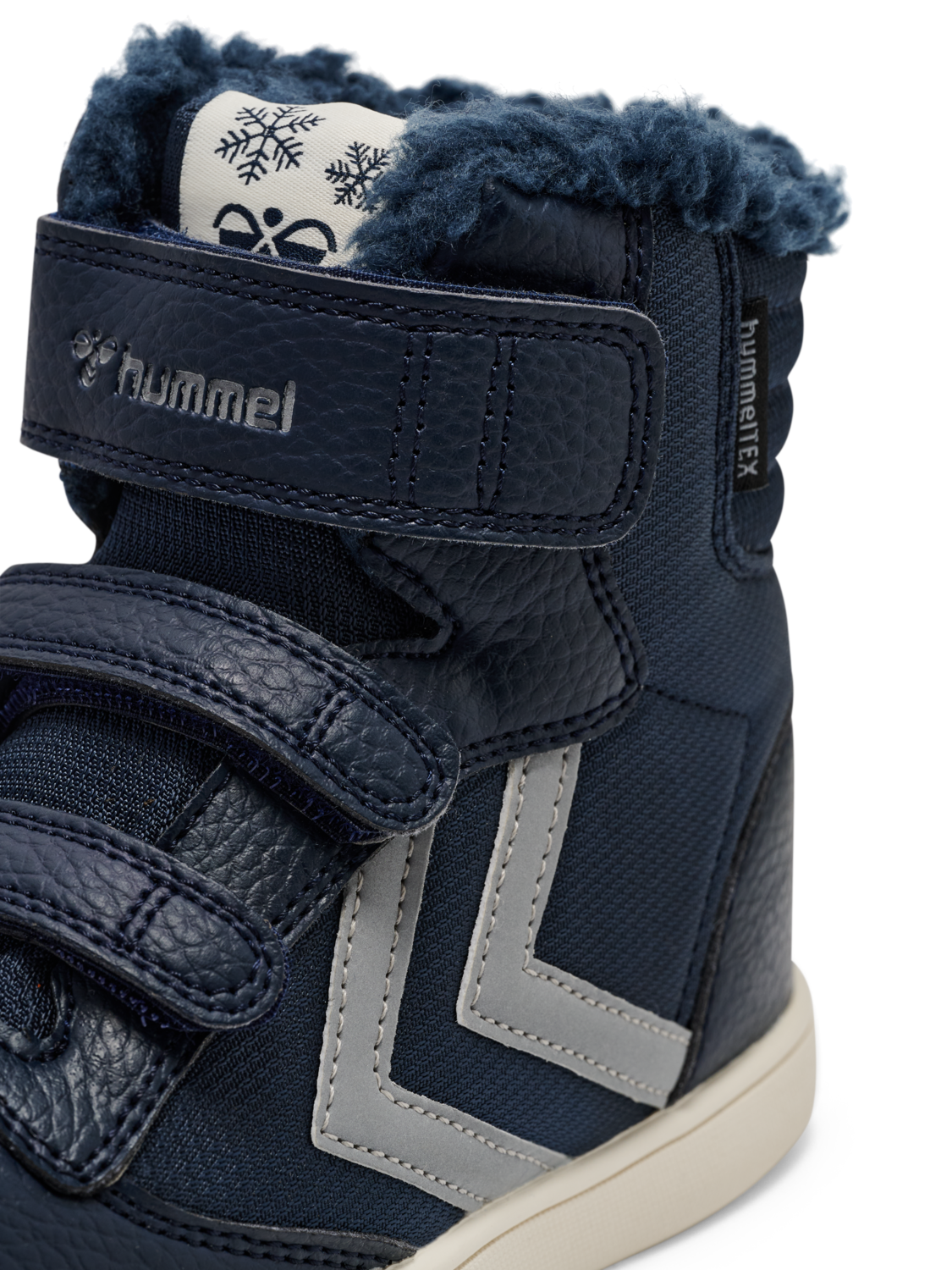 STADIL SUPER POLY BOOT MID TEX JR, BLACK IRIS/SILVER, packshot