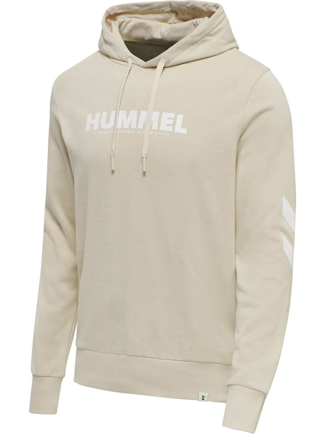 hmlLEGACY LOGO HOODIE, PUMICE STONE, packshot