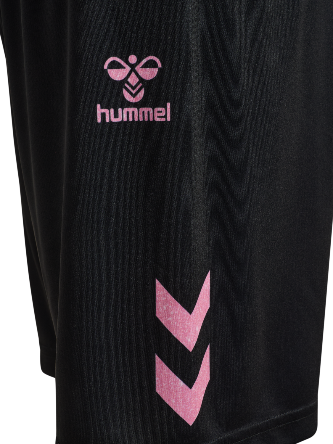 hmlSHIMMER SHORTS, BLACK/BRIDAL ROSE, packshot