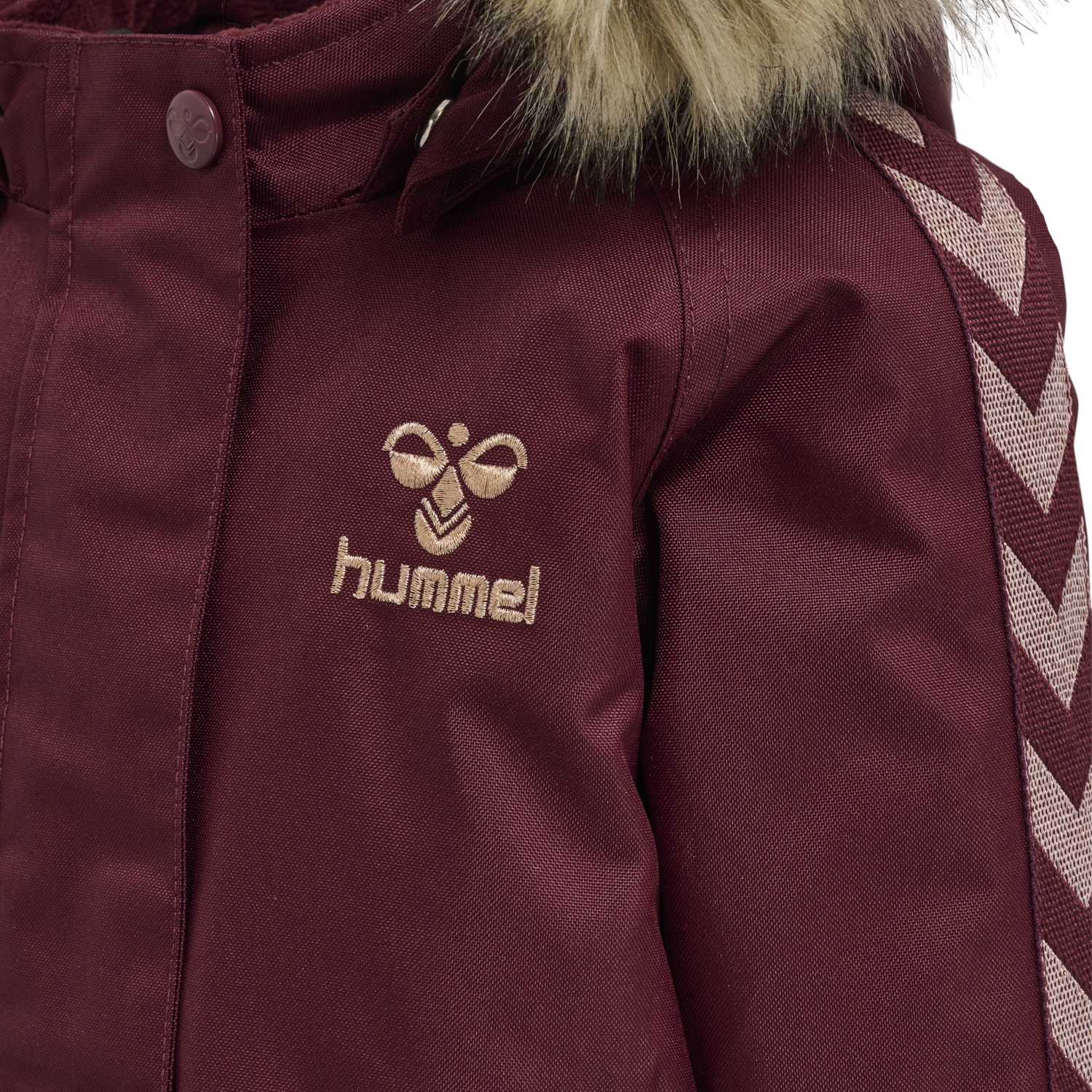 hmlCANYON TEX JACKET, WINDSOR WINE, packshot